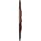 Ekena Millwork Rose and Ribbon Ceiling Medallion (Canopies up to 4"), 23 5/8"OD x 4"ID x 1 1/2"P, Brushed Mahogany CM23ROBMF - alternate 3